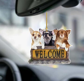 Chihuahua welcome chihuahua lovers two sided ornament