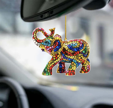 Elephant colors elephant lovers ornament