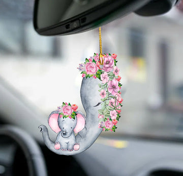 Elephant mother elephant lovers  ornament