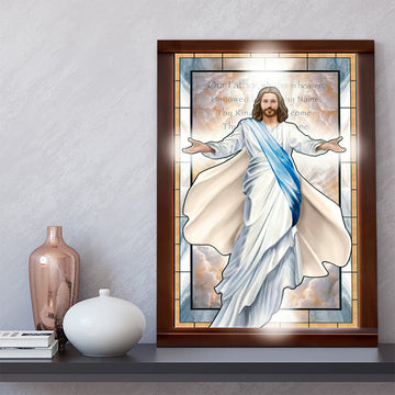 Jesus our father who art in heaven - Matte Canvas