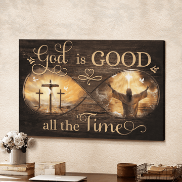 God is good all the time infinity - Matte Canvas