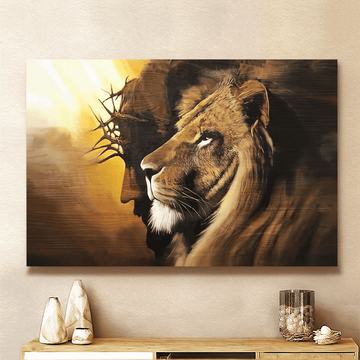 The Lion of Judah Jesus Christ - Matte Canvas