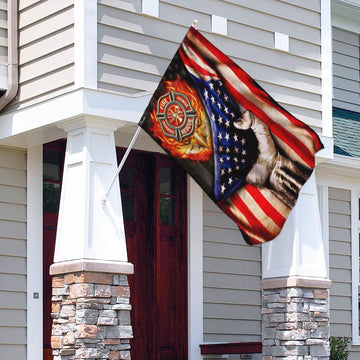 Firefighter Strong - House Flag