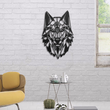 Wolf Lovers Native american - Metal Wall Art