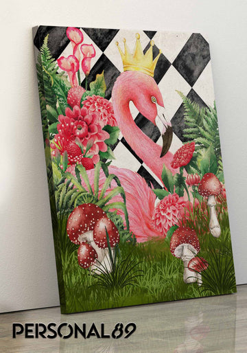 Flamingo Chess Board Queen Matte Canvas (1.25