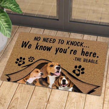 Beagle No Need To Knock Doormat
