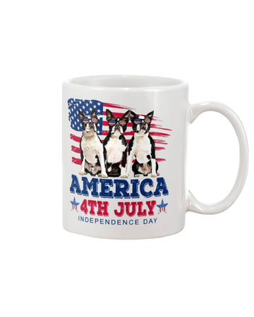 Boston Terrier Independence Day Mug
