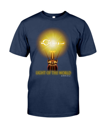 Jesus light of the world light bulb - Standard T-shirt