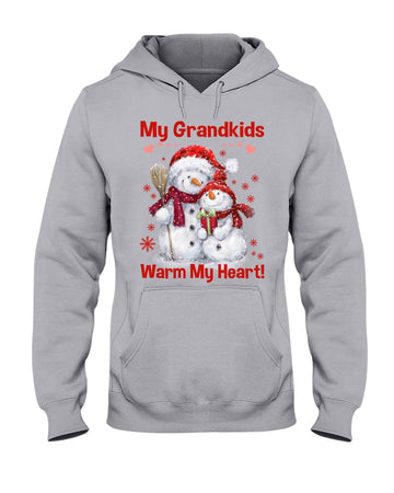 My Grandkids warm my heart Christmas Standard Hoodie
