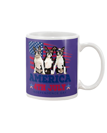 Boston Terrier Independence Day Mug
