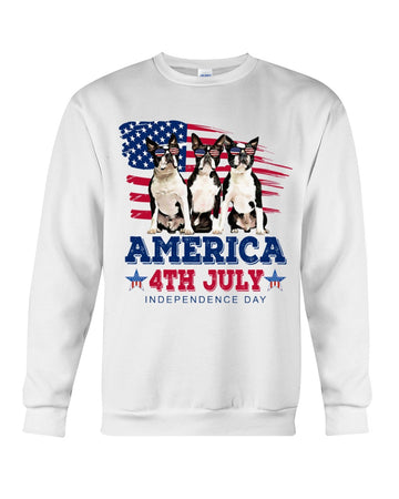 Boston Terrier Independence Day Crewneck Sweatshirt