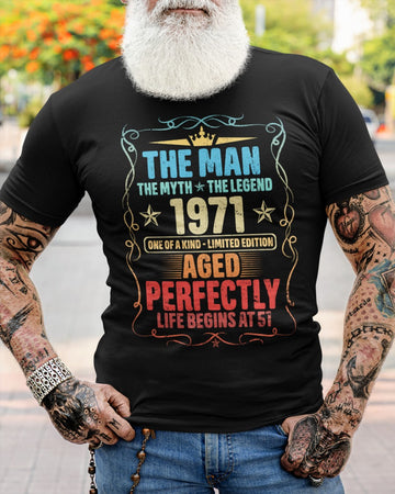 The man the myth the legend Personalized Age  Standard T-shirt