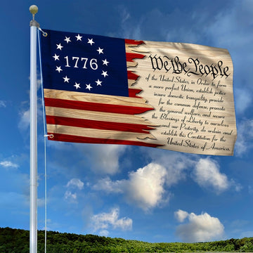 1776 We The People Patriotic American Flag - House Flag