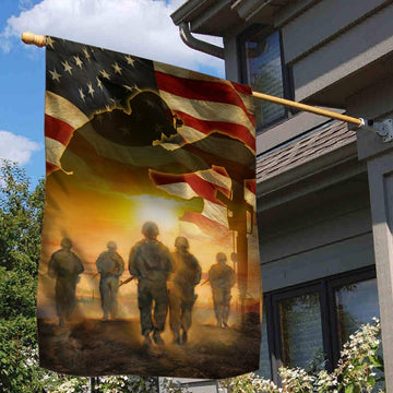 Memorial Day. U.S. Veteran Flag Remember And Proud American Flag - House Flag