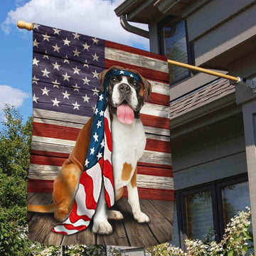 Boxer Flag Independence Day American Flag - House Flag
