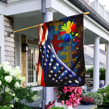 Choose Kind Autism Flag - House Flag