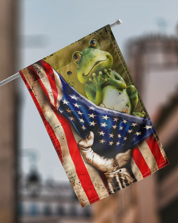 Frog Flag Independence Day - House Flag