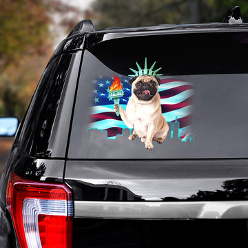 Pug Liberties Decal