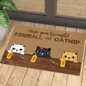 Welcome to Wine and Cats Club Doormat